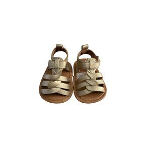 Baby Girl Metallic Gold Sandals Size 6-9 Months